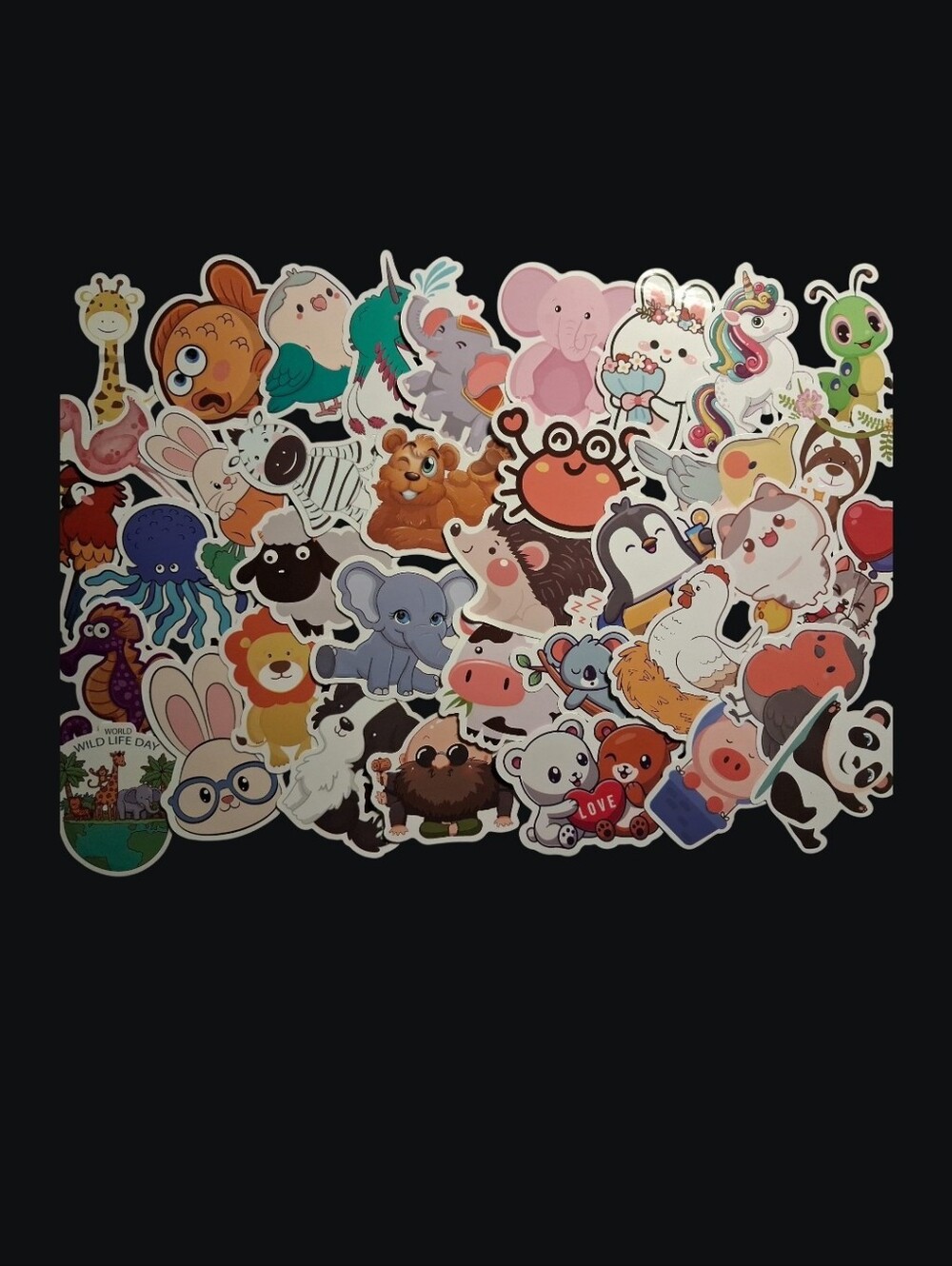 Cute Animal Sticker Pack for Small Pets Accessories - Multi Color